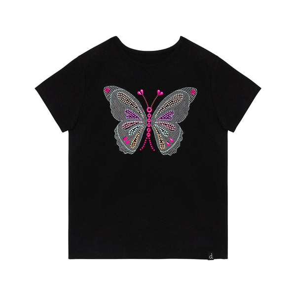 T-Shirt papillon clouté