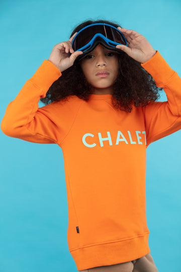 CHANDAIL CHALET |ORANGE FLUO| ENFANTS